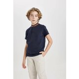 Defacto Boy High Collar Short Sleeve Polo T-Shirt cene