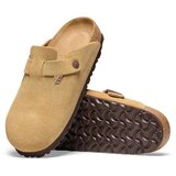Birkenstock Natikače od brušene kože Boston za žene, boja: bež, 1026164 | shoptok.hr