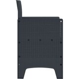  Vrtna stolica Set od 2 Antracit Krem bijela Plastični ratan | shoptok.hr