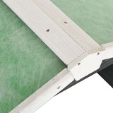 vidaXL Garaža za robotsko kosilnico 72x87x50 cm siva in bela lesena | Shoptok.si
