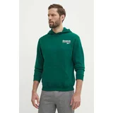 Reebok Pulover Brand Proud moški, zelena barva, s kapuco, 100076388