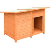 vidaXL Pasja uta trdna borovina in les jelke 120x77x86 cm | Shoptok.si
