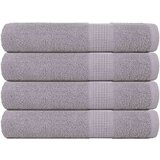 vidaXL Brisače za savno 4 kos siva 80x200 cm 360 g/m² 100% bombaž cene