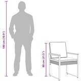  Set vanjskog namještaja s jastukom 3 pcs Crna poliratan | shoptok.hr