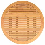  Vrtni stol s pločom od drva bagrema bež Ø 110x71 cm poliratan | shoptok.hr