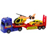  Spasilački set vozila na kamionu - plavo/crveno/žuti | Shoptok.si
