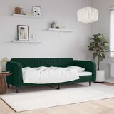  Dnevni krevet tamnozeleni 100 x 200 cm baršunasti | shoptok.hr