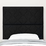  LED glava kreveta Crna 90 cm tkanina | shoptok.hr