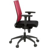 MID.YOU Vrtljiv Stol Porto Base, Črna, Rdeča | Shoptok.si