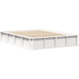  Krevetna konstrukcija Bijelo 140 x 190 cm Čvrsto borovo drvo | shoptok.hr
