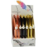  Metalna kemijska olovka s automatskom biserno plavom tintom 1,0 mm | shoptok.hr