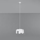 Nice Lamps Bijela viseća svjetiljka s metalnim sjenilom ø 24 cm Rossario – Cijene