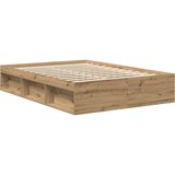 vidaXL Posteljni okvir brez vzmetnice artisian hrast 160x200 cm | Shoptok.si