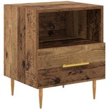 vidaXL Nočna omarica Rjava 40 x 35 x 47.5 cm Konstruiran les | Shoptok.si