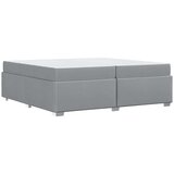  Krevetna konstrukcija Svijetlo siva 200 x 200 cm tkanina | Shoptok.si