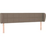  Uzglavlje s ušima smeđesivi 163x23x78/88 cm od tkanine | shoptok.hr