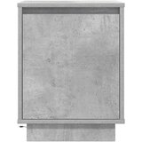  Noćni ormarić s LED svjetlima siva boja betona 38x34x50 cm | shoptok.hr