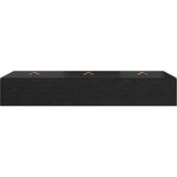  Krevet s prostorom za pohranu Crni Hrast 100x200 cm | shoptok.hr