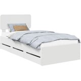  Krevetna konstrukcija Bijeli 100 x 200 cm Konstrukcijsko drvo | shoptok.hr