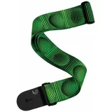 Daddario Polyester Guitar Strap Optical Art Green Orbs