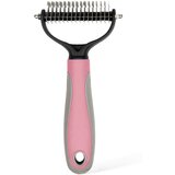 INF Dvostranski glavnik za odstranjevanje dlake pri hišnih ljubljenčkih Pink L, (5000124870) | Shoptok.si