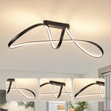  brilagi-led prigušiva stropna lampa twister LED/60W/230V 3000-6000K crna + daljinski upravljač | Eponuda.com