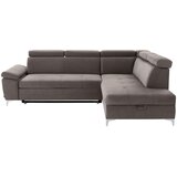 CARRYHOME SEDEŽNA GARNITURA, mikrovlakna rjavosiva | Shoptok.si