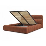 Bobochic Paris Oranžna oblazinjena zakonska postelja s prostorom za shranjevanje z letvenim dnom 160x200 cm Mont Blanc – | Shoptok.si