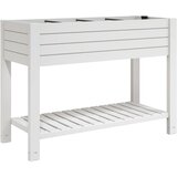  Povišena vrtna gredica bijela 110 x 45 x 79 cm od polipropilena | shoptok.hr