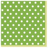  Servieta za decoupage - Zelena s pikami - 1 kom | Shoptok.si