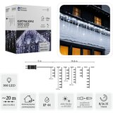  Ledeni zastor 20 m 500 LED - hladno bijela + hladno bijeli svjetlucavi efekt | shoptok.hr