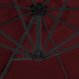  Konzolni vrtni suncobran s čeličnim stupom 300 cm bordo | shoptok.hr