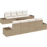  Vrtna garnitura - 3-dijelni set vrtnih sofa s jastučićima bež poliratana | shoptok.hr