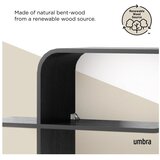 Umbra Črna večnivojska polica iz masivnega kavčukovca 62 cm Montage – | Shoptok.si