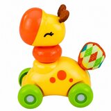  Interaktivna senzorna igračka auto žirafa za malu djecu žute boje | shoptok.hr