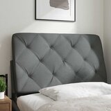  Jastuk za uzglavlje tamnosivi 90 cm od tkanine | shoptok.hr
