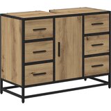  Kupaonski ormar s ladicama Umjetnički hrast 80 x 33 x 60 cm | shoptok.hr