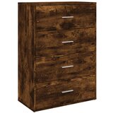Maison Chic Komoda - Predalnik dimljeni hrast 60x31x84 cm inženirski les, (21717580) | Shoptok.si