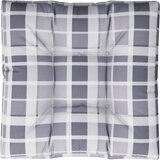  Jastuk za palete sivi karirani 80 x 80 x 12 cm od tkanine | Eponuda.com