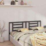  Uzglavlje za krevet sivo 206 x 4 x 100 cm od masivne borovine | shoptok.hr