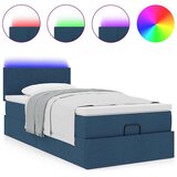  Otomanski krevet s madracem i LED plavi 90x200 cm tkanine | Eponuda.ba
