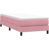Box spring krevet bez madracem ružičasti 80 x 220 cm baršunasti | shoptok.hr