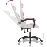  Okretna igraća stolica bijelo-ružičasta od umjetne kože | shoptok.hr