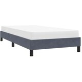 vidaXL posteljni okvir brez vzmetnice temno siva 80x220 cm žamet | Shoptok.si