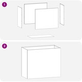  Vrtna saksija 2 kom. Rđa 60 x 30 x 50 cm Otporni čelik - Otporni čelik 60 x 30 x 50 cm 2 | shoptok.hr