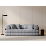 Cosmopolitan Design Svetlo siva raztegljiva sedežna garnitura iz tkanine bouclé 206 cm Kemi – | Shoptok.si