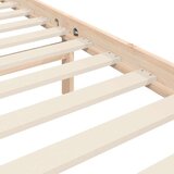  Kreveta s uzglavljem 120 x 200 cm od masivnog drva | shoptok.hr