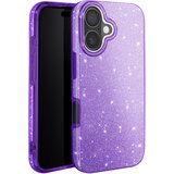 AVIZAR Ohišje z bleščicami za iPhone 16 Plus Odporen na udarce Glitter, Vijolična, (5000015618) | Shoptok.si