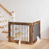  Vrata za pse z stojali 2 pcs Dimljen hrast 100 x 80 cm, (5000232767) | Shoptok.si