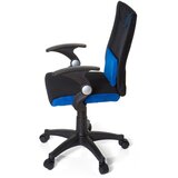 MID.YOU Mladinski Vrtljiv Stol Kiddy Pro Al, Črna, Modra | Shoptok.si